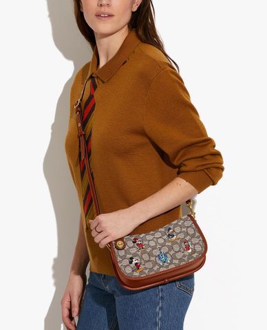  COACH - Túi đeo vai nữ chữ nhật Disney x Coach Swinger 