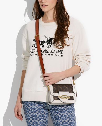  COACH - Túi đeo chéo nữ nắp gập Hero 