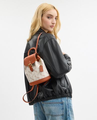  COACH - Balo nữ nắp gập Harper With Horse And Carriage Print 