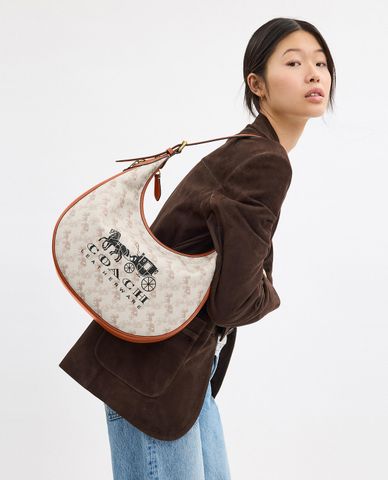  COACH - Túi đeo vai nữ Ace With Horse And Carriage Print 