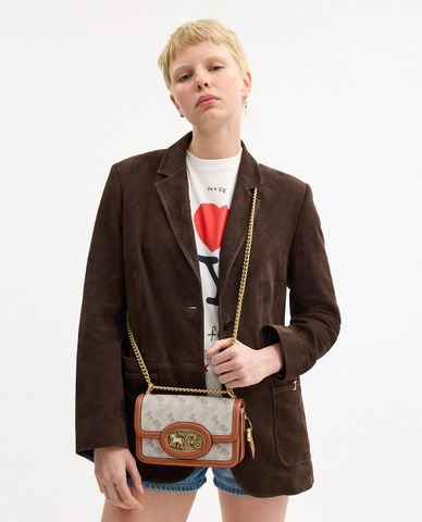  COACH - Túi đeo chéo nữ Hero With Horse And Carriage Print 