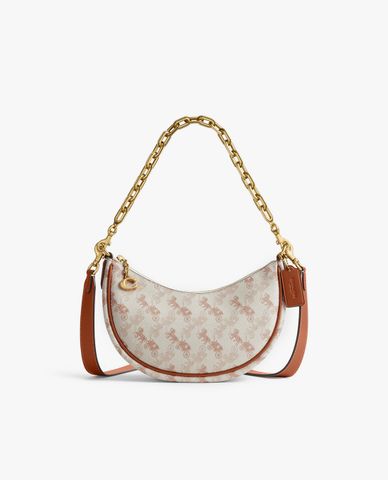  COACH - Túi đeo vai nữ hình bán nguyệt Mira Horse & Carriage 