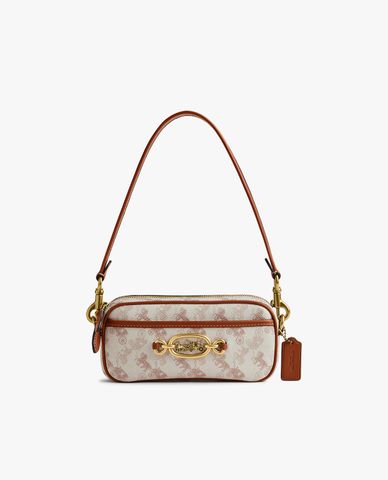  COACH - Túi đeo vai nữ phom chữ nhật phối logo kim loại Avery 