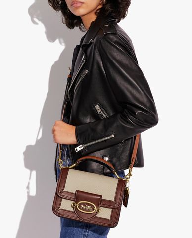  COACH - Túi đeo vai nữ phom chữ nhật nắp gập HERO 