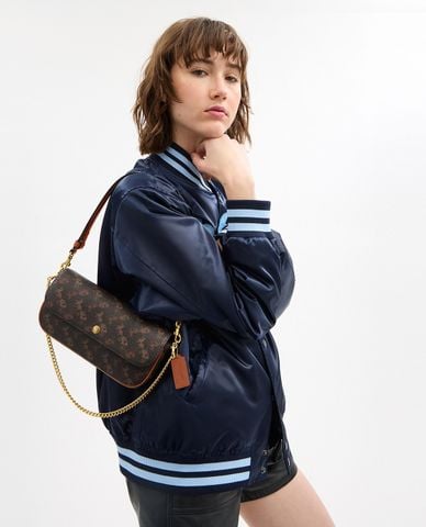  COACH - Túi đeo vai nữ Brook With Horse And Carriage Print 