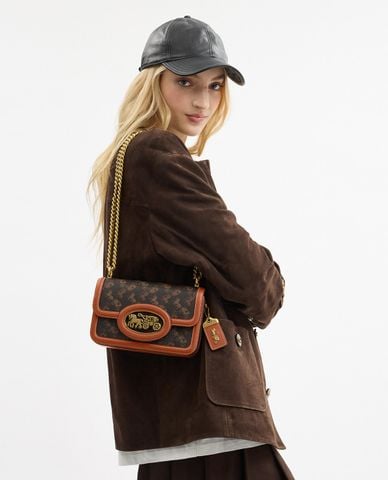  COACH - Túi đeo chéo nữ Hero With Horse And Carriage Print 