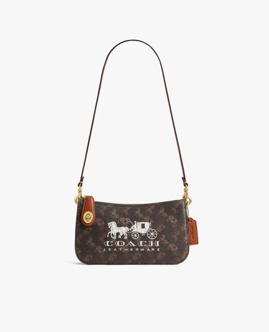  COACH - Túi đeo vai nữ phom chữ nhật Penn Horse & Carriage 