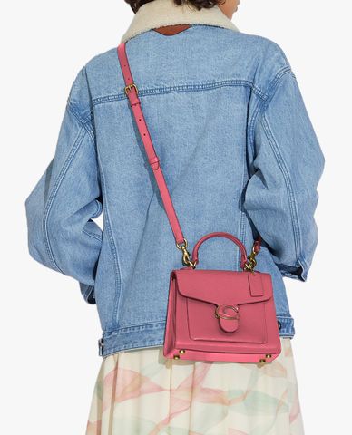  COACH - Túi xách tay chữ nhật nắp gập Tabby 20 