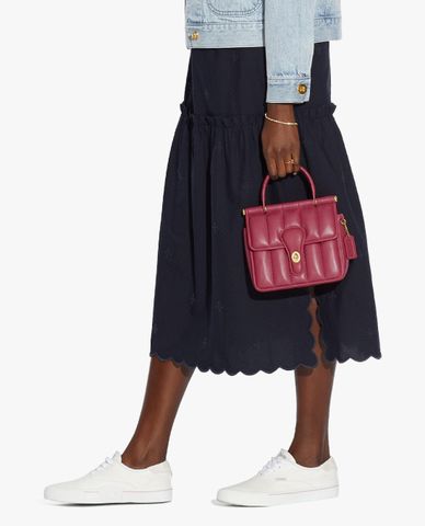  COACH - Túi xách tay nữ dáng vuông thời trang 