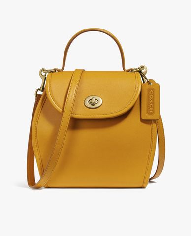  COACH - Túi xách tay nắp gập Turnlock Curved 