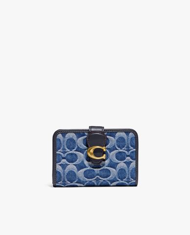 COACH - Ví nữ phom chữ nhật Tabby Medium In Signature Denim 