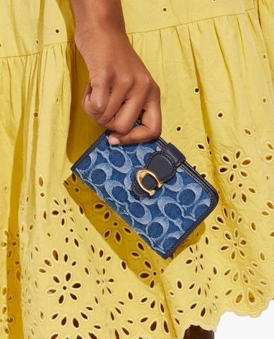  COACH - Ví nữ phom chữ nhật Tabby Medium In Signature Denim 