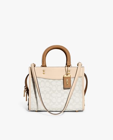  COACH - Túi xách nữ dáng vuông Rogue 25 In Signature Textile Jacquard 