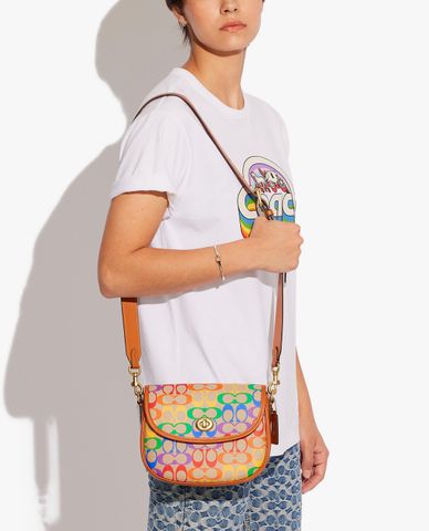  COACH - Túi đeo chéo nữ nắp gập Willow Saddle 