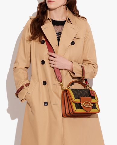  COACH - Túi xách nữ phom chữ nhật nắp gập Hero 