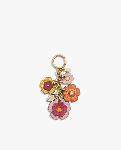  COACH - Móc khóa hình hoa trà Tea Rose Mix 