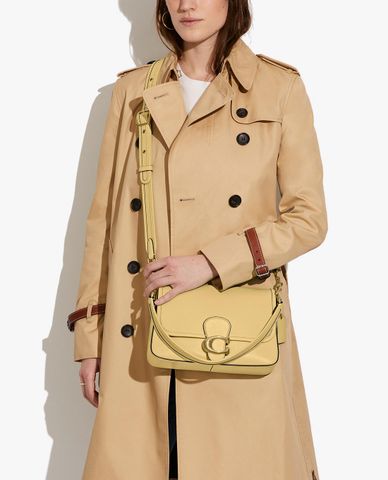  COACH - Túi đeo vai nữ phom chữ nhật nắp gập Soft Tabby 