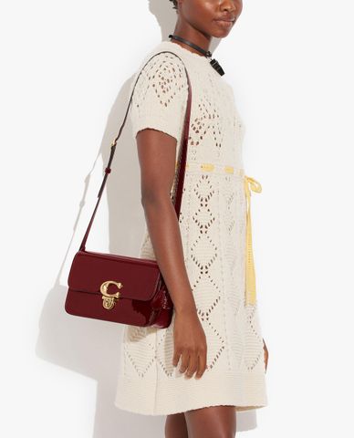  COACH - Túi đeo chéo nữ nắp gập thanh lịch 