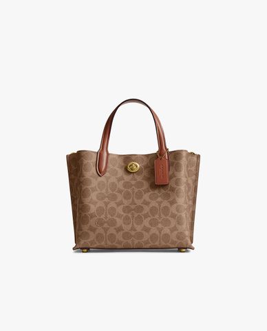  COACH - Túi xách nữ phom chữ nhật Willow Signature Canvas 