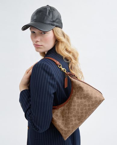  COACH - Túi đeo vai nữ hình thang Juliet In Signature Canvas 
