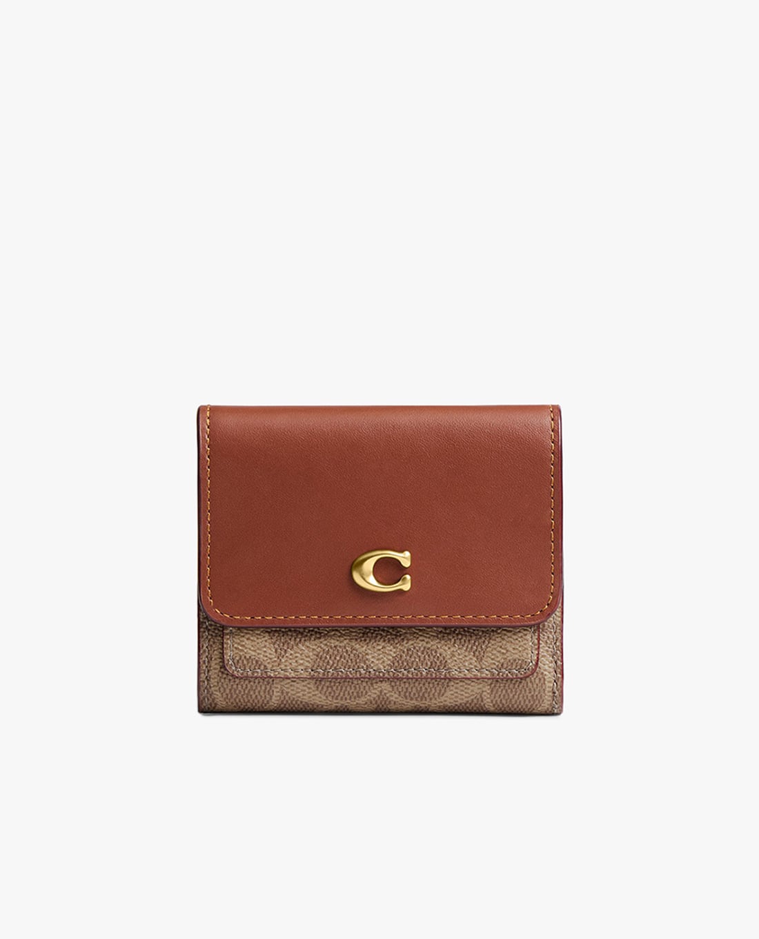 v\COACH - Ví nữ dáng ngắn nắp gập Mila Small Flap
