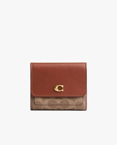  v\COACH - Ví nữ dáng ngắn nắp gập Mila Small Flap 