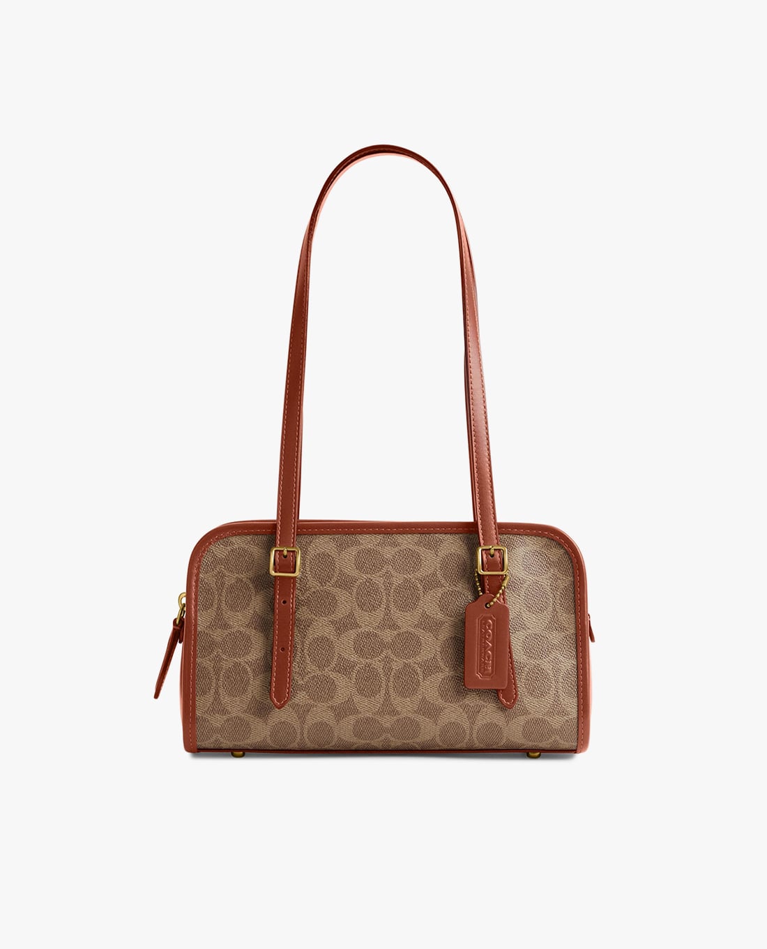 COACH - Túi đeo vai nữ phom chữ nhật Swing Zip Signature Canvas