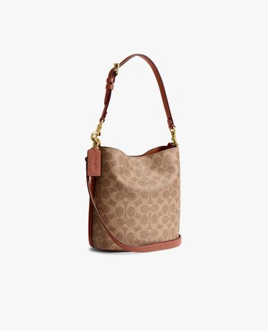  COACH - Túi đeo vai nữ phom hình trụ Willow Soft 