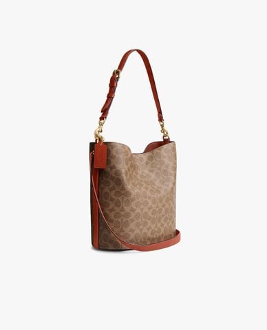  COACH - Túi đeo vai nữ phom hình trụ Willow Soft 