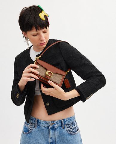  COACH - Túi đeo vai nữ phom chữ nhật Tabby 20 In Signature Canvas 