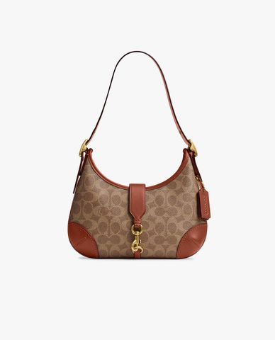  COACH - Túi đeo vai nữ hình bán nguyệt Hamptons 