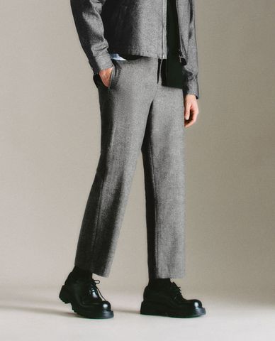  URBAN REVIVO - Quần nam ống đứng thanh lịch 