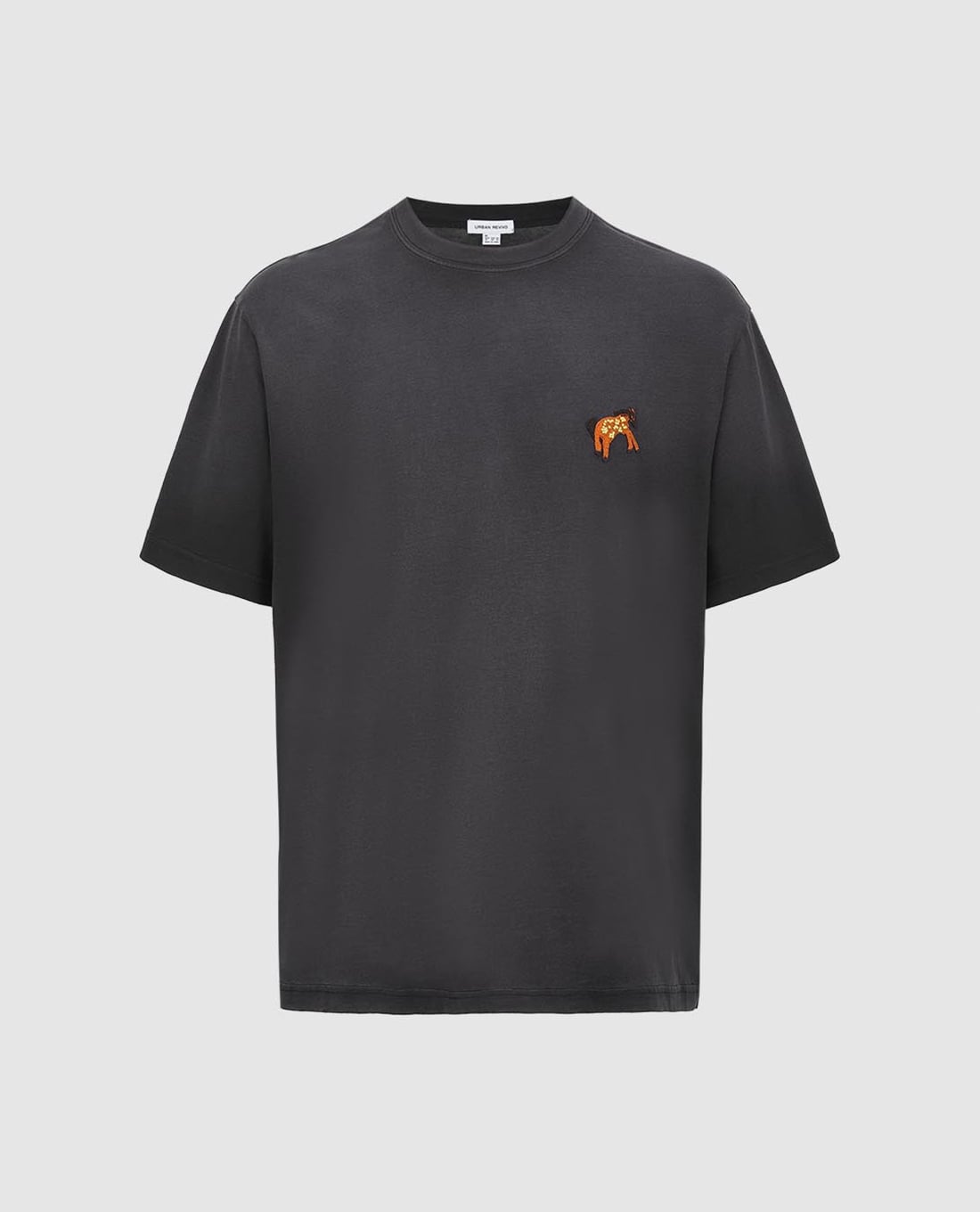 URBAN REVIVO - Áo thun nam cổ tròn tay ngắn trẻ trung