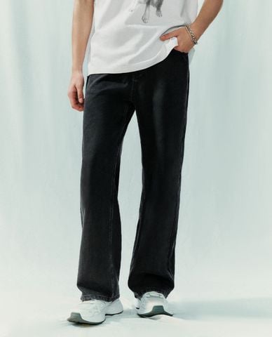  URBAN REVIVO - Quần jeans nam ống đứng Straight 