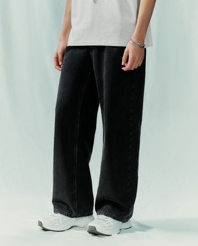  URBAN REVIVO - Quần jeans nam ống đứng Straight 