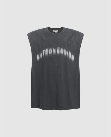  URBAN REVIVO - Áo sát nách nam cổ tròn hiện đại 