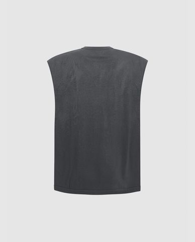  URBAN REVIVO - Áo sát nách nam cổ tròn hiện đại 