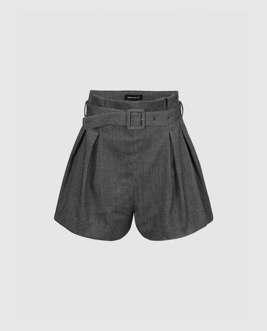  URBAN REVIVO - Quần short nữ ống rộng lưng cao Glamor 