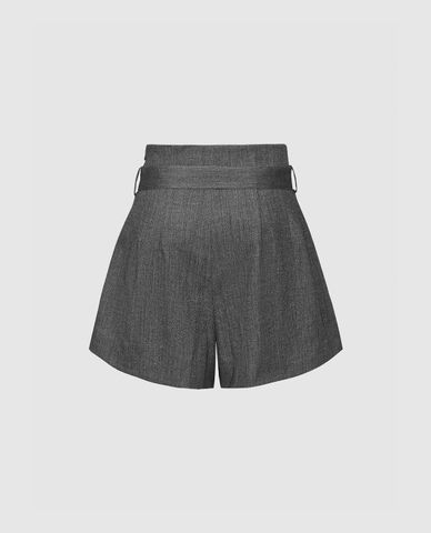  URBAN REVIVO - Quần short nữ ống rộng lưng cao Glamor 