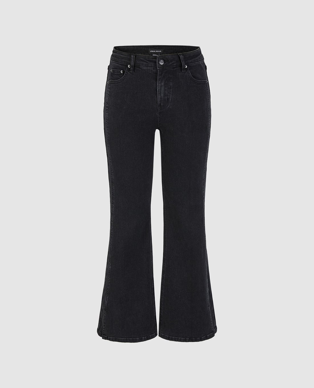 URBAN REVIVO - Quần jeans nữ ống loe thời trang