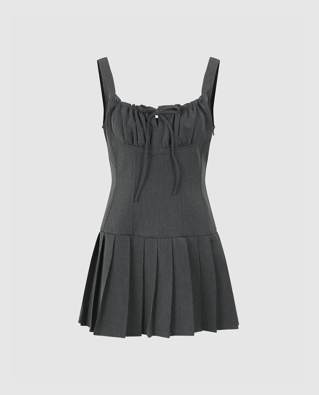 URBAN REVIVO - Đầm hai dây mini Pleated A Line