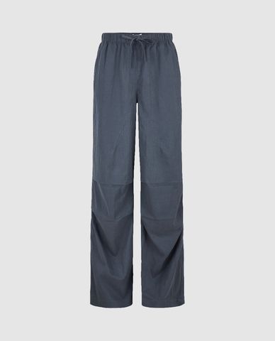  URBAN REVIVO - Quần nữ ống rộng lưng thun Elastic Waist Loose 