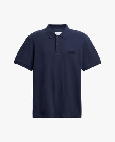  COACH - Áo polo nam cổ bẻ tay ngắn Horse And Carriage Classic 