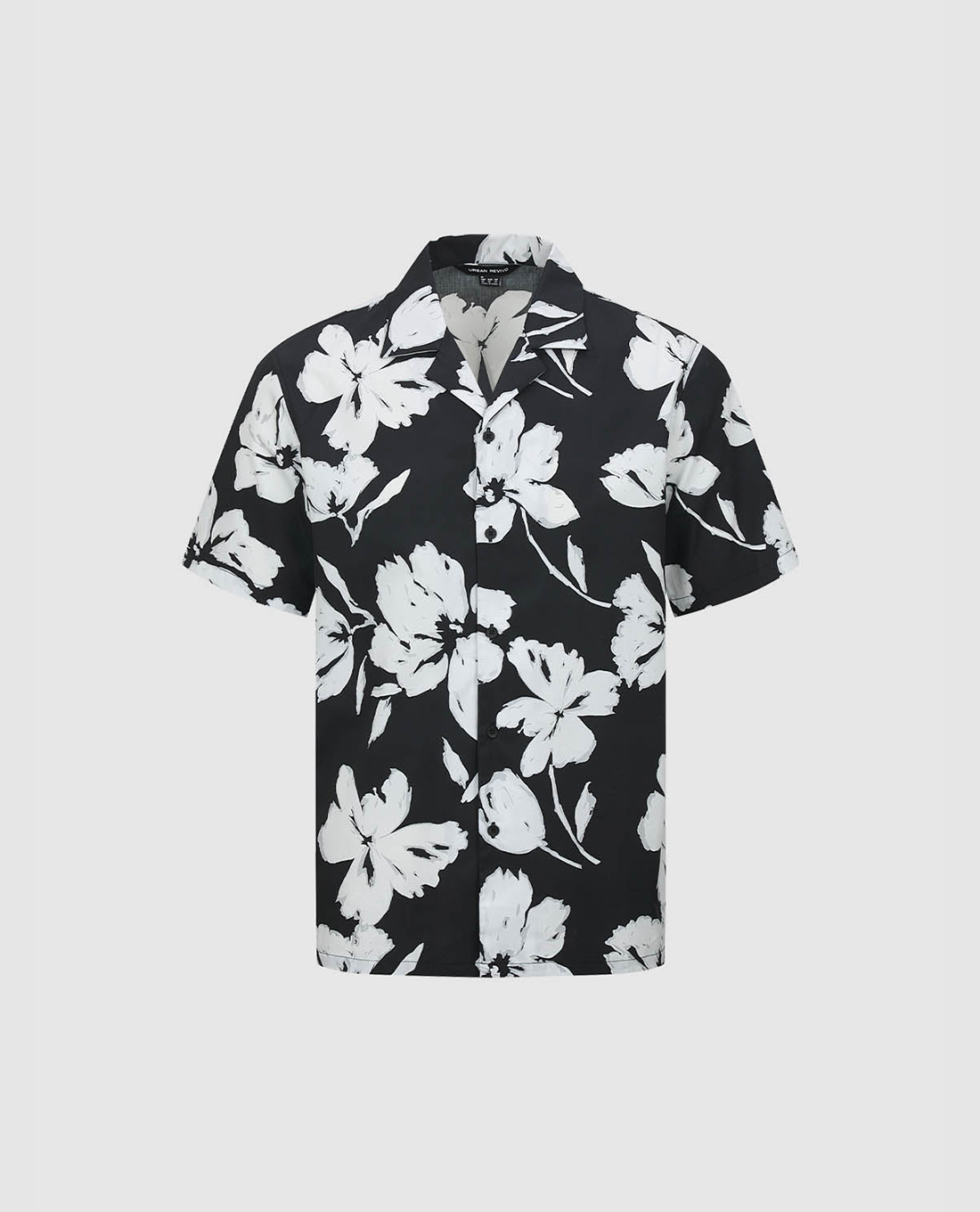 URBAN REVIVO - Áo sơ mi nam phối họa tiết độc đáo Aloha