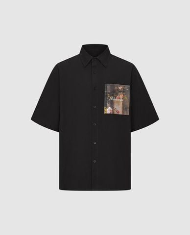  URBAN REVIVO - Áo sơ mi nam cổ bẻ tay ngắn trẻ trung 