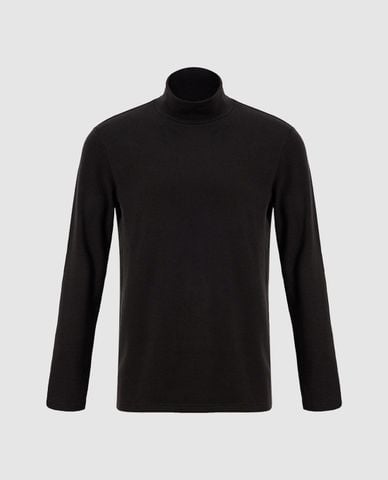  URBAN REVIVO - Áo thun nam cổ lọ tay dài Straight 