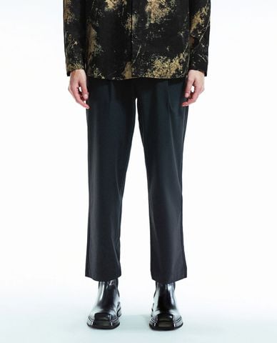  URBAN REVIVO - Quần nam ống đứng thanh lịch Tailored Straight 