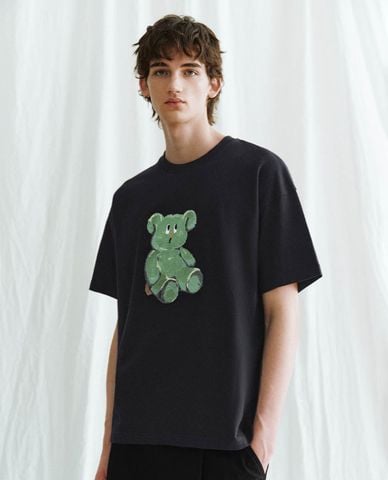  URBAN REVIVO - Áo thun nam cổ tròn tay ngắn Printed Loose 