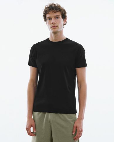  URBAN REVIVO - Áo thun nam cổ tròn tay ngắn Straight 