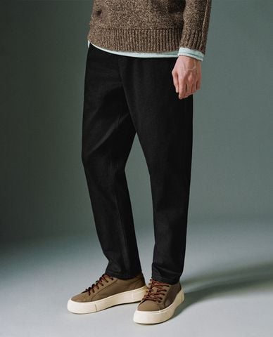  URBAN REVIVO - Quần nam ống đứng lưng thun Drawstring 